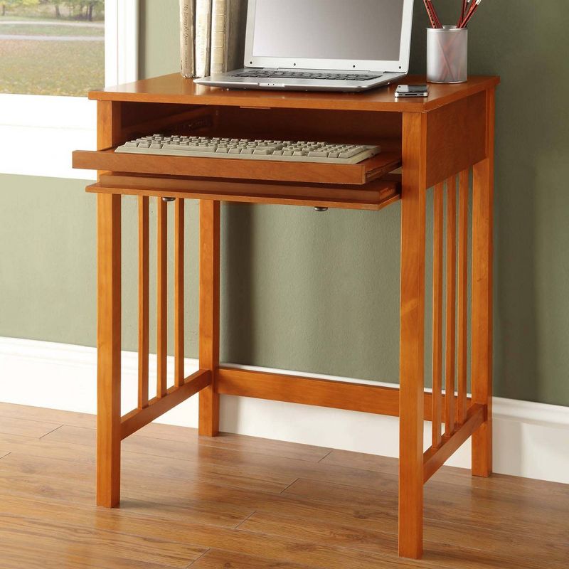 Breighton Home Repose Mission Style Desk with Slide-Out Keyboard Drawer, 6 of 9
