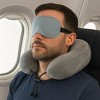 Memory Foam U-Shaped Travel Pillow Set – With Eye Mask, Ear Plugs, Removable Cover & Travel Bag - 3 of 3