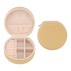 REGALWOVEN Mini Portable Compact Jewelry Box Storage - 1 of 4