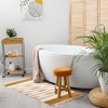 Okuna Outpost Boho Themed 23.6 x 35 in Bathroom Rug Mat with Tassels, Indoor Outdoor Bedroom Bath Decor, Yellow Bohemian - 2 of 4