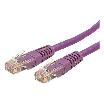 StarTech 50' Cat6 UTP Patch Cable Purple C6PATCH50PL