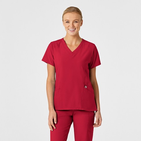 Wink W123 Women's Stylized V-Neck Scrub Top - image 1 of 4