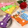 Unique Bargains Easter Bunny Knife Forks Decorative Flatware Storage Holders 5.9" x 3.2" 36 Pcs - 4 of 4