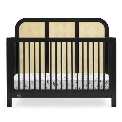 Image of Simmons Kids' Theo 6-in-1 Convertible Crib - Greenguard Gold Certified - Black/Textured Almond