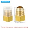Unique Bargains Fit Air Gas Line Refrigeration Brass SAE 45 Degree Flare Plumbing Connectors - 2 of 4