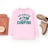 The Juniper Shop Life Is Better When You're Camping Youth Long Sleeve Tee - 3 of 4