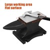 Single Horn Anvil 100 Lbs, Cast Iron Anvil Blacksmith Withstands Heavy Blows with 9.9 x 5.3 inch Countertop and Stable Base - 3 of 4
