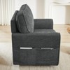 KTMBDW Sofa Accent Chair, 360° Swivel Chair with Side Pockets, Comfy Soft Chenille Arm Chairs Living Room, Bedroom, and Hotel - 4 of 4