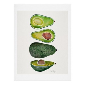 Cat Coquillette Avocado Slices Wall Art Print Green - society6 - 1 of 2