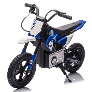 Whisen Youth Ride-On Motorcycle Toy with Shock Absorption for Ages 5-15 - 1 of 4