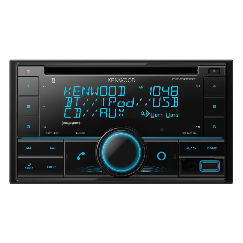 Kenwood DPX505BT Bluetooth USB Double DIN CD receiver with a Sirius XM SXV300v1 Connect Vehicle Tuner Kit for Satellite Radio, 3 of 6