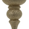8ct Vickerman 7" Finial, 4 Finish Assorted Ornament Set Champagne - 3 of 4