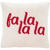 Carols Pillow - Red - 20"X20" - Safavieh - 3 of 3