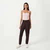 Anna-Kaci Active Women's Square Neck Ribbed Knit Cropped Tank Top with Wide Shoulder Straps - 3 of 4