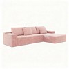 104" Cloud Corduroy L-Shaped Sectional Sofa with Chaise - 4 of 4