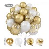 Kitcheniva 30-Pack White and Gold Party Balloon Set – Birthday, Wedding, Baby Shower, Graduation, Anniversary Decorations - 2 of 3