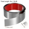 Unique Bargains Self-Adhesive Stainless Steel Mirror Finish Peel and Stick Wall Trim - 2 of 4