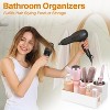 ATTOP Hair Tool Organizer - Bathroom Vanity Organizers and Storage, Hair Styling Accessories Hot Tools Organizer Hair Dryer, White - 2 of 4