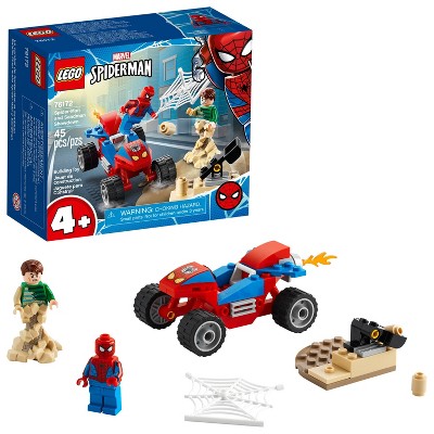 LEGO Marvel Spider-Man: Spider-Man and Sandman Showdown Collectible Construction Toy 76172