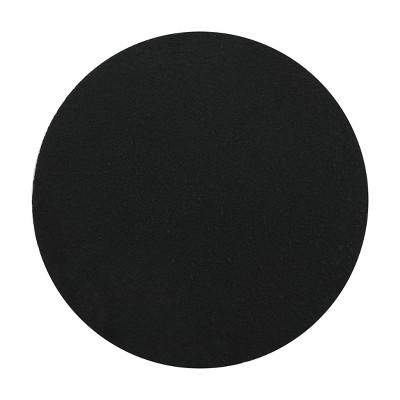 Brady 16.25" Black Matte Drum Outdoor Accent Table