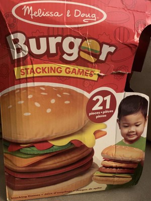 Melissa and doug burger hot sale set