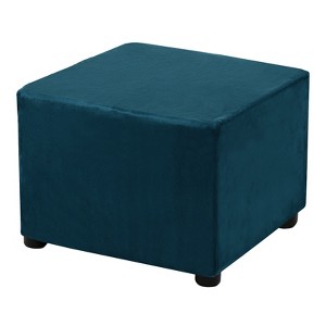 Unique Bargains Elastic Living Room Bedroom Square Foot Stool Cover - 1 of 4