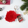 Unique Bargains Christmas Keychain with Double Ring and Lobster Clasp Metal Plush 1 Pc - 4 of 4