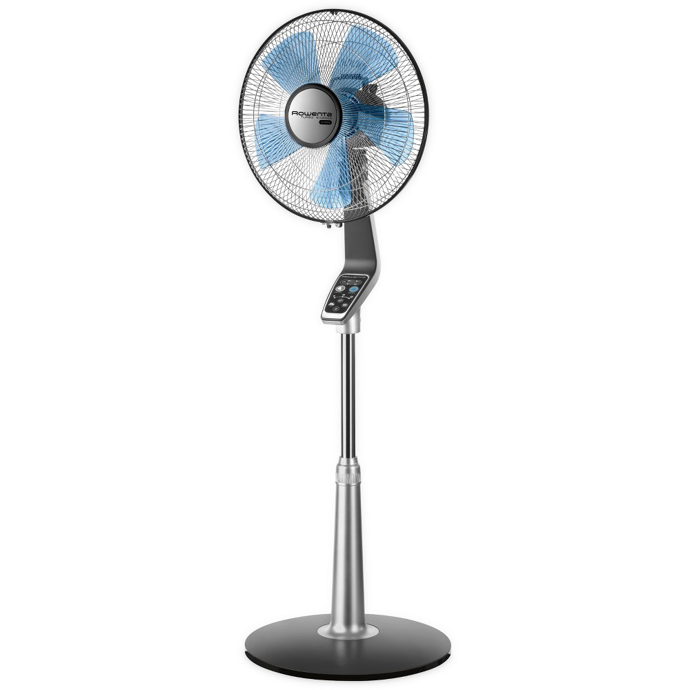 Photos - Fan Rowenta 16" Stand  Turbo Oscillating Silence Extreme Black 