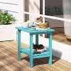 BI&SEA Outdoor Side Table,2-Tier Storage Patio Side Table,Weather Resistant Patio End Table for Backyard & Pool,Durable Small Outdoor Table - 4 of 4