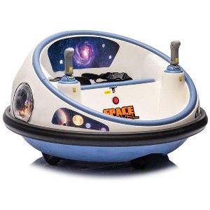 12V Kids Electric Bumper Car with Parent Remote Control, 360° Spinning & Music, 2 Speed Modes, Safety Belt - Ride On Toys for Toddlers 2-3 Years - 1 of 1