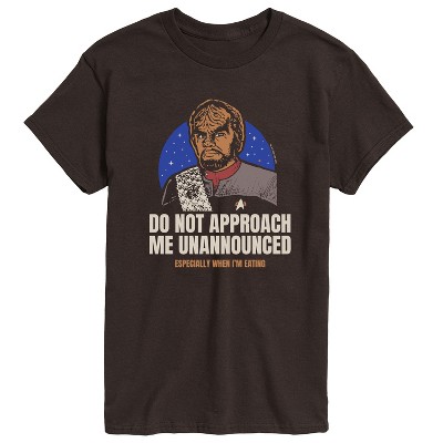 Men's - Star Trek - Worf Do Not Approach Me Short Sleeve Graphic T-Shirt