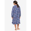 Only Necessities Cotton Flannel Print Short Gown - 3 of 4
