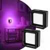 DORESshop Purple Night Lights Dusk to Dawn Sensor, Adjustable Brightness for Bedroom, Bathroom, Hallway, Halloween, Party(2-Pack) - 2 of 4