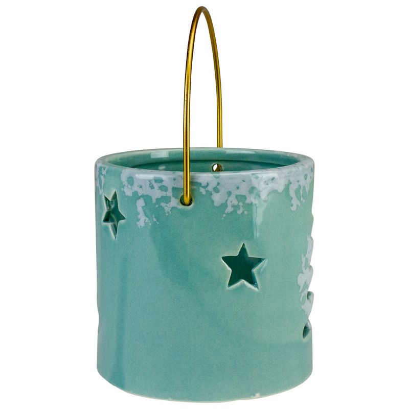 Northlight 3.75" Green Christmas Tree Cut Out Tea Light Candle Holder, 4 of 6