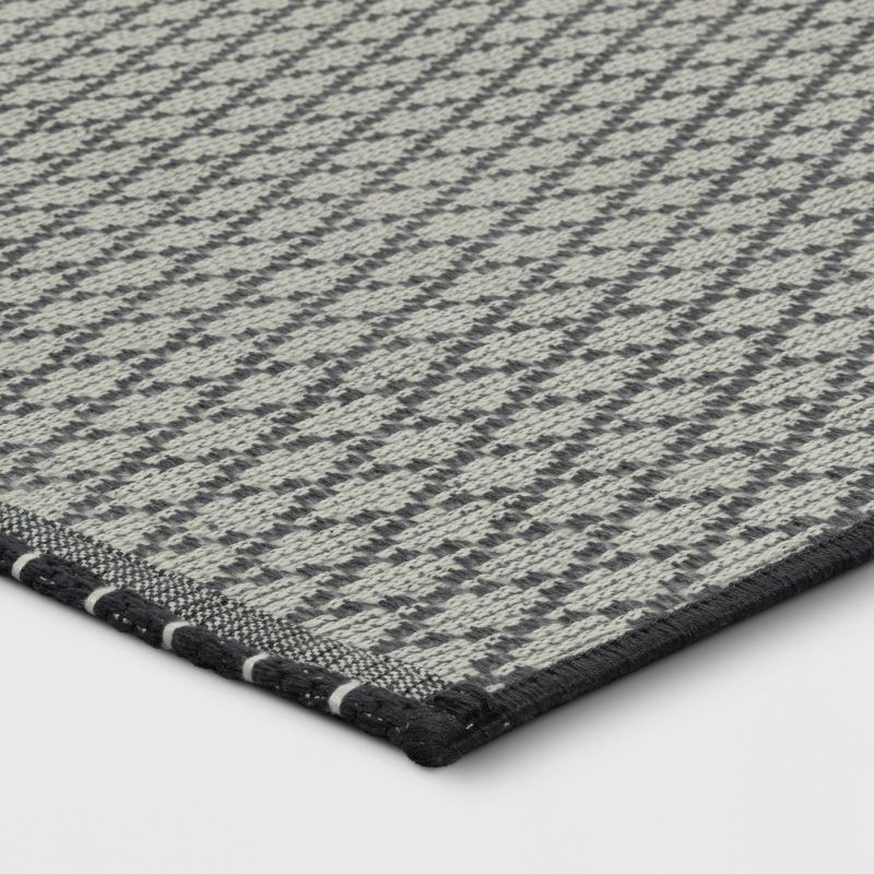 4&#39;x5&#39;6&#34; Small Diamond Area Rug Charcoal Gray - Room Essentials&#8482;, 5 of 9