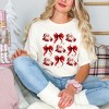 Simply Sage Market Women's Coquette Santa And Bow Chart Short Sleeve Garment Dyed Tee - 3 of 4