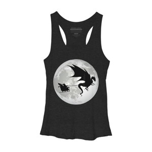 Women's Design By Humans Christmas Santa Claus By NekoShop Racerback Tank Top - 1 of 3