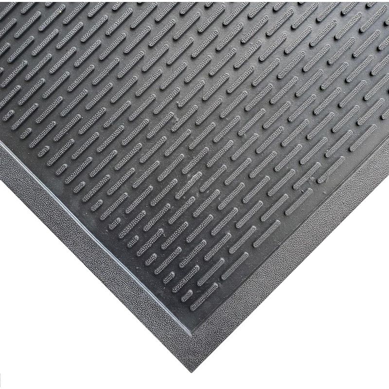 KOVOT 60" x 36" Non Slip Ridge Scraper Floor Mat Durable Heavy Duty Rubber for Indoor & Outdoor Door Mat Entrance, 1 of 7
