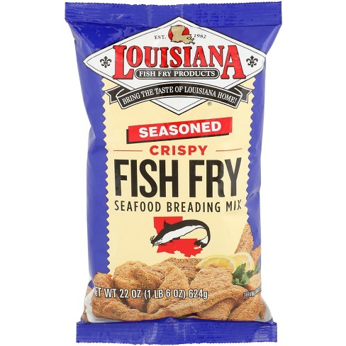 Louisiana Fish Fry Mix Fish Fry Seasoned Family Pack - Pack Of 12 - 22 ...