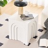 Coolbibila Modern Wooden Square Small Coffee Table,Bedside Table With Imitation Solid Wood Design,MDF Side Table For Living Room Bedroom - 2 of 4