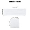 Unique Bargains Stretchy Cotton Blend Sweat Absorbing Sport Headband Wristband White 3 pcs - 4 of 4