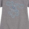 Girls' - Blue's Clues & You! - Blue Outline Graphic Short Sleeve Fleece Dress - 2 of 4