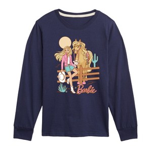 Boys' - Barbie - Desert Cowgirl Long Sleeve Graphic T-Shirt - 1 of 3