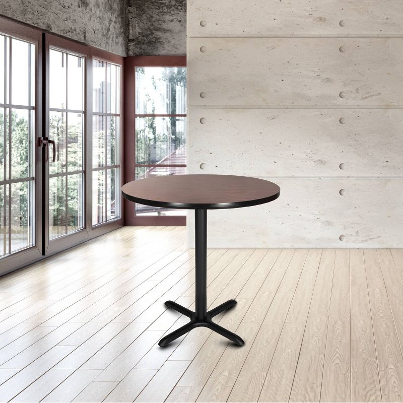 36" Round Composite Core Counter Height Dining Table Laminated with Steel Base - Hampden Furnishings, 5 of 6