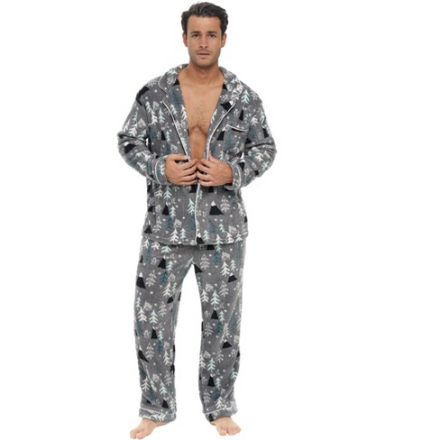 Cheibear Men Striped Satin Button Down Short Sleeve Long Pants Pajama Set :  Target