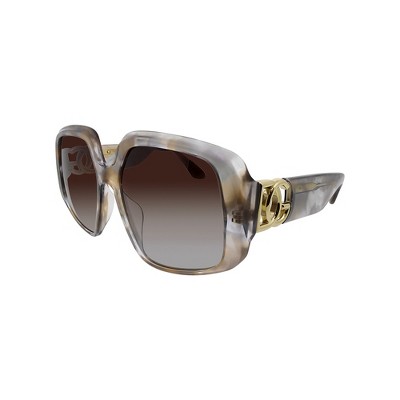 Dolce & Gabbana Dg 4386f 33218g Womens Square Sunglasses Brown 58mm ...