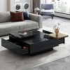 NicBex Modern 31.5" Square Coffee Table with Movable Top and 4 Drawers for Living Room and Office - 3 of 4