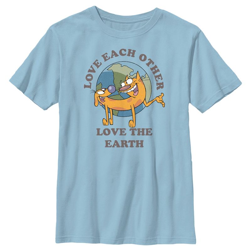Boy's Catdog Love the Earth T-Shirt, 1 of 5
