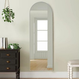 Silver 63x20 Inch Metal Arch Stand Full Length Mirror : Target