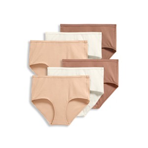 Jockey Women's Organic Cotton Stretch Logo Modern Brief - 6 Pack - 1 of 4